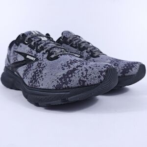 Brooks Ghost 15 Mens 11 Neutral Cushion Road Running Shoes Gray Black